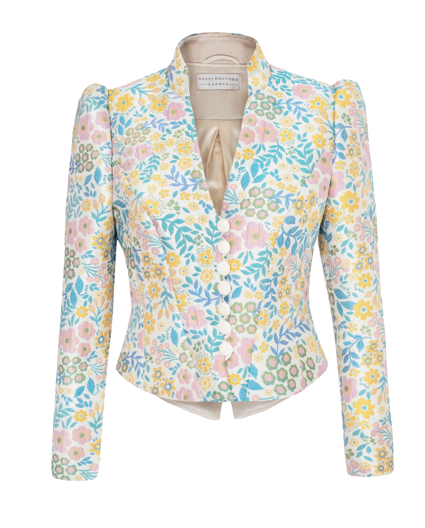 Sassi Holford Floral Taupe Warrington Jacket
